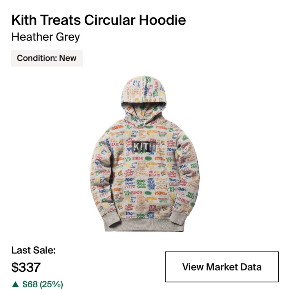 Kith Treats Circular Hoodie Size L - Picture 2 of 2